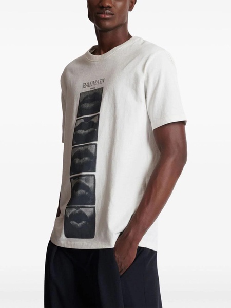 Balmain T Shirt With Vintage Print