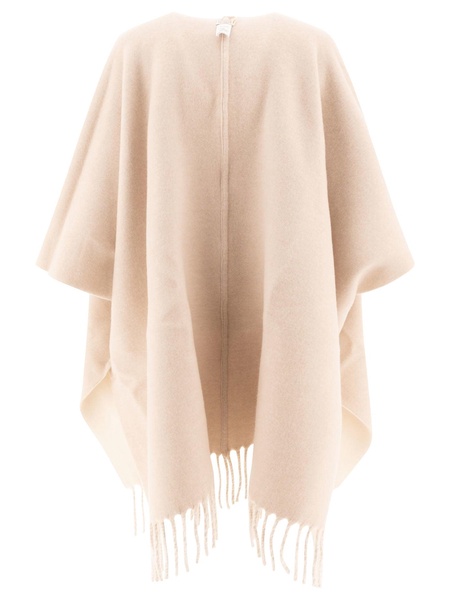 Brunello Cucinelli Wool And Cashmere Double Knit Poncho