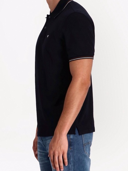 embroidered-logo short-sleeved polo shirt