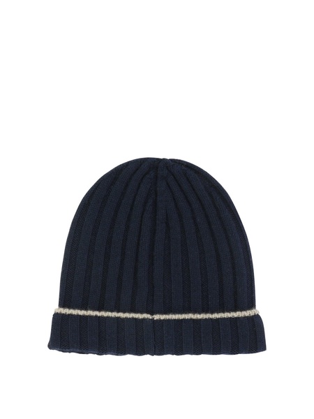 Brunello Cucinelli Ribbed Cashmere Knit Beanie