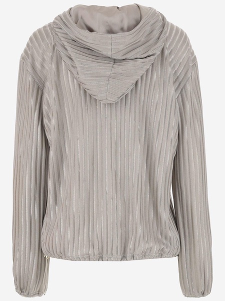 Giorgio Armani Viscose Jersey Jacquard Sweatshirt