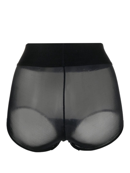 semi-sheer elasticated briefs