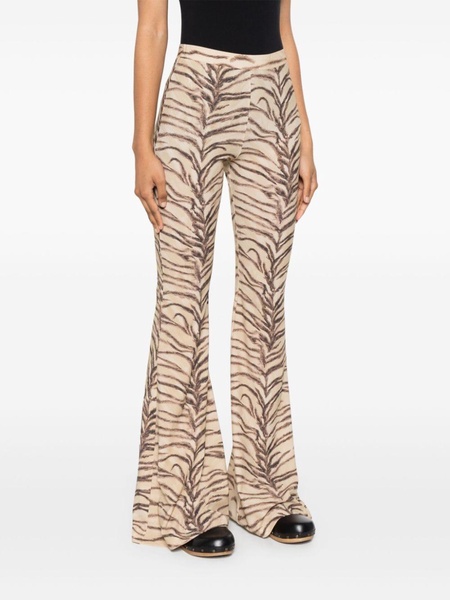 Stella Mc Cartney Tiger Print Nyon Trousers