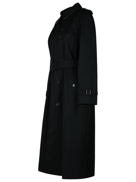 Burberry 'Waterloo' Black Cotton Trench Coat