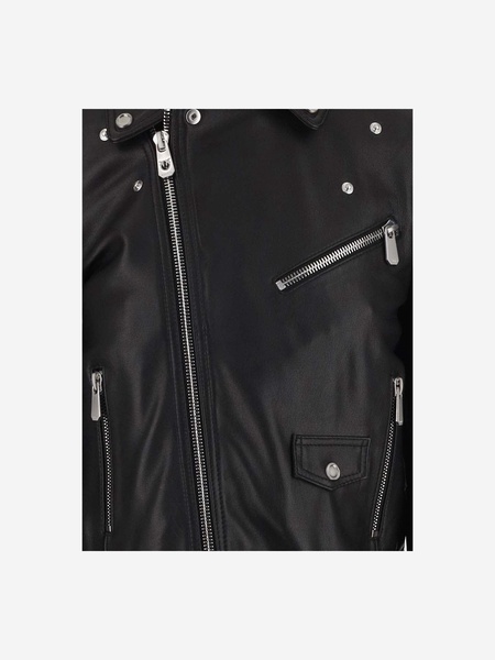 Pinko Leather Biker Jacket