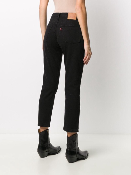 straight-leg cropped jeans