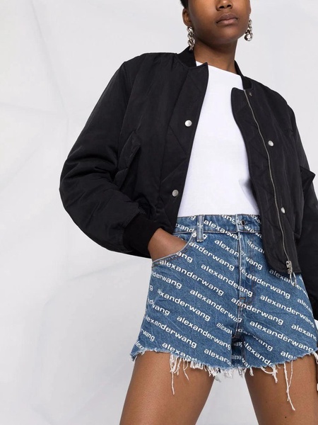 Alexander Wang Denim Shorts With Print