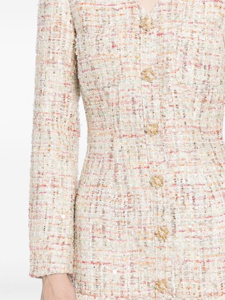 Self Portrait Boucle Mini Dress