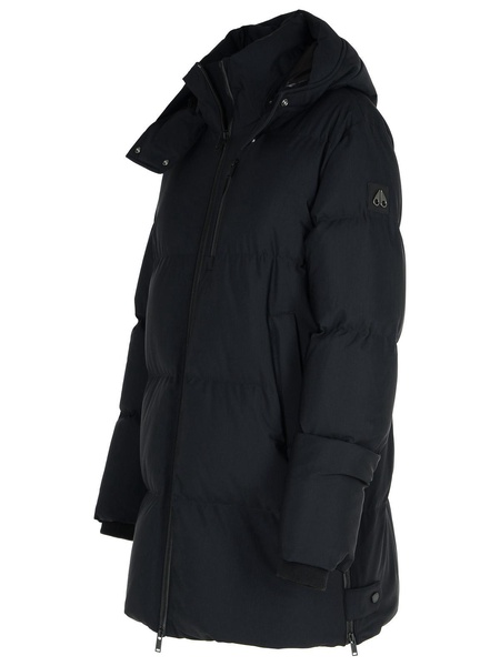 Moose Knuckles 'Chelia 3Q' Black Nylon Blend Parka Women