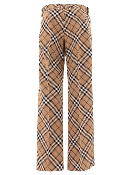 Burberry Wool Blend Tailored Trousers