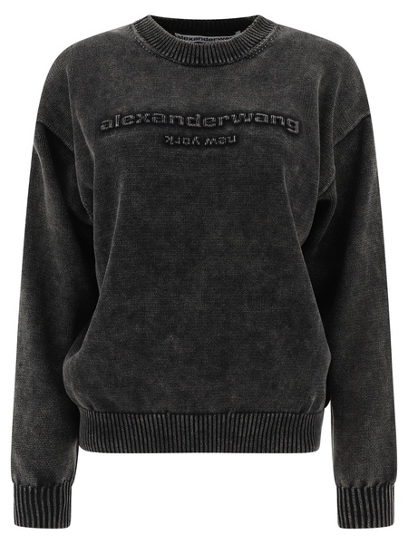 Alexander Wang Sweater With Oversized Logo