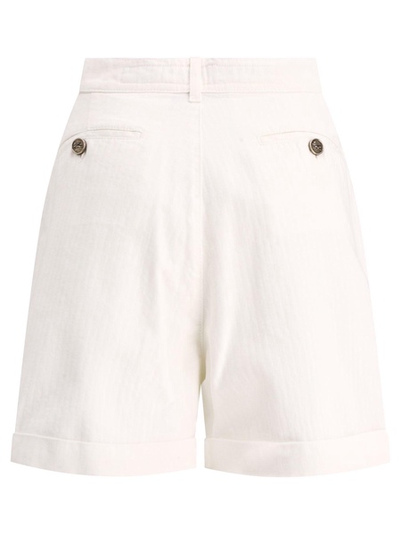 Etro Pleated Shorts With Buttons