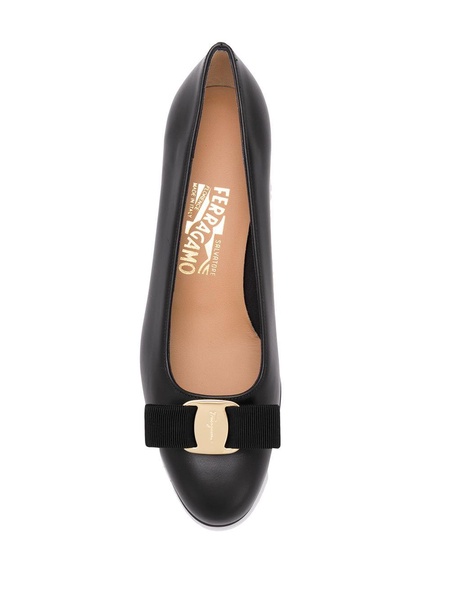 Ferragamo Vara Leather Ballerinas