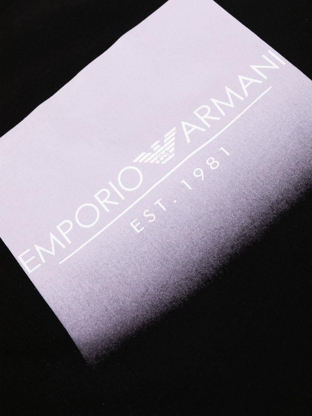 Emporio Armani Printed Cotton T Shirt