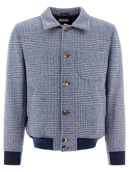 Brunello Cucinelli Shirt Style Bomber Jacket