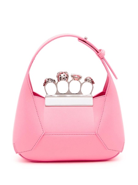 Alexander Mc Queen The Jewelled Hobo Mini Leather Shoulder Bag