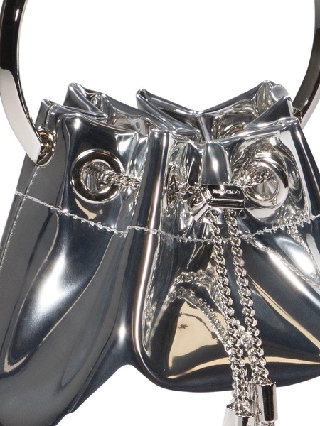 JIMMY CHOO Silver Mini Bon Bon Handbag