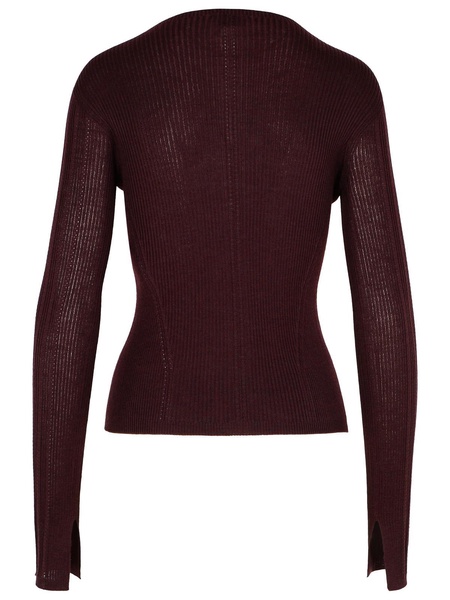 Lanvin Burgundy Wool Blend Sweater Woman