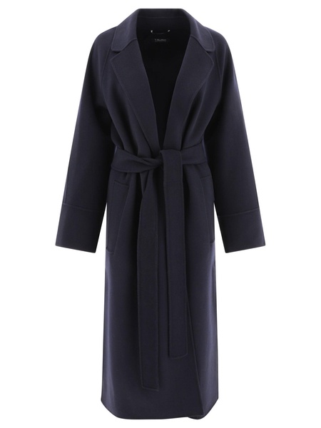 'S Max Mara "Agata" Wool Belted Long Coat