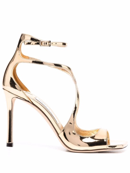 Jimmy Choo Azia Metallic Effect Sandals