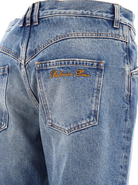 Balmain Jeans With Logo Embroidery