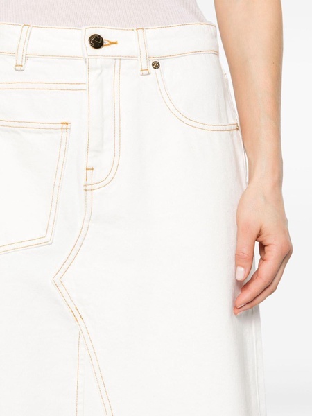 Tory Burch Denim Midi Skirt