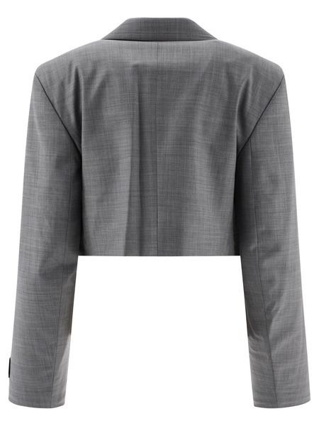 Alexander Wang Pre Styled Cropped Blazer With Dickie