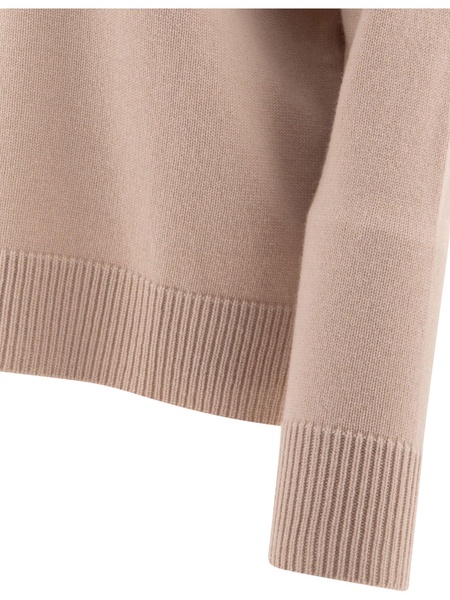 Max Mara S "Gorizia" Knit Hoodie In Wool And Cashmere