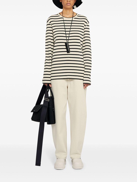 Jil Sander Plus Striped Cotton T Shirt