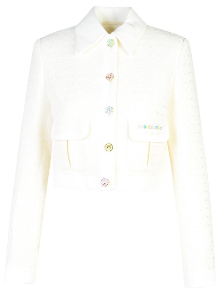 Casablanca White Cotton Blend Jacket Woman