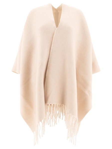 Brunello Cucinelli Wool And Cashmere Double Knit Poncho