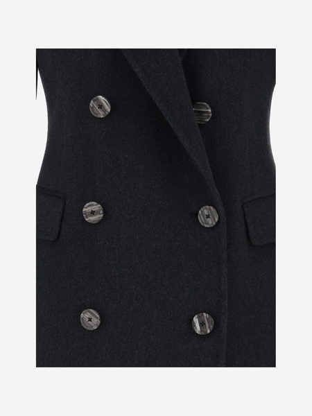 Tagliatore Wool And Cashmere Double Breasted Coat