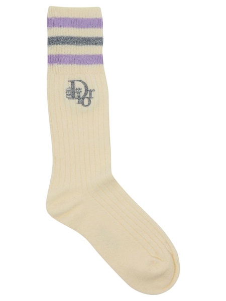 Dior Homme X Erl Stripe Detailed Socks