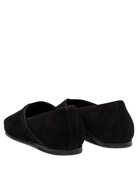 Suede Ballet Flats Ballerinas Black