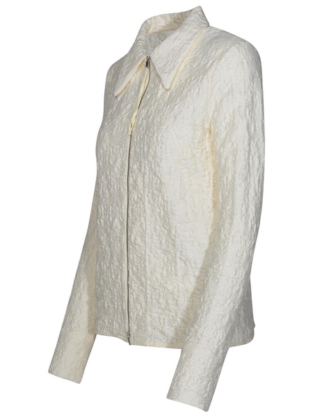 Jil Sander Ivory Cotton Jacket Woman