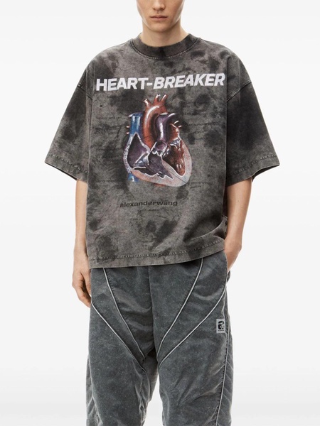 Alexander Wang Heartbreaker T Shirt With Graphic Print