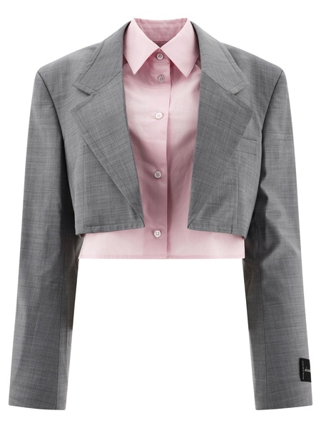 Alexander Wang Pre Styled Cropped Blazer With Dickie