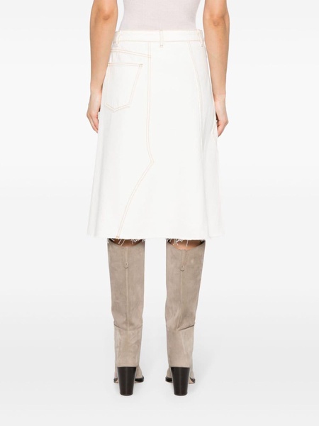 Tory Burch Denim Midi Skirt