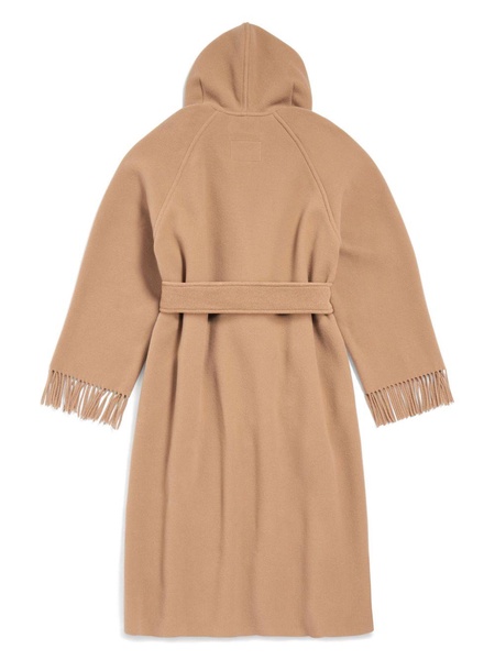 Balenciaga Wool Fringed Coat