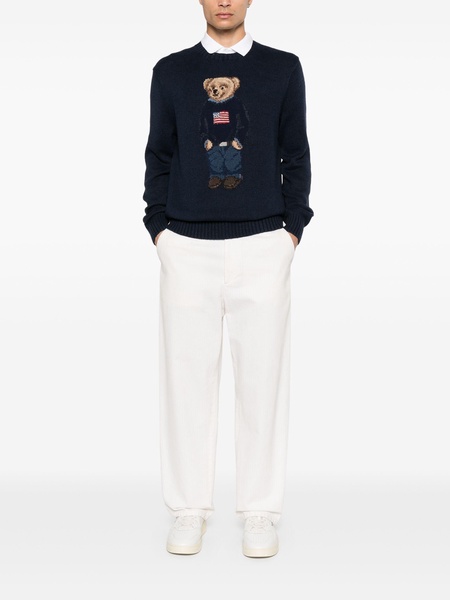 Polo Bear cotton and linen sweater