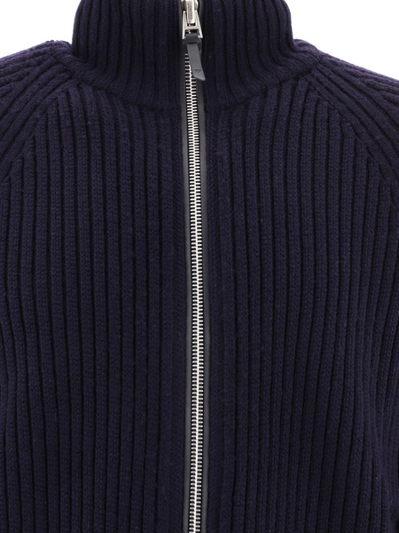 TOM FORD Ribbed Zippered Sweater in Luxe Wool-Cashborne Blend