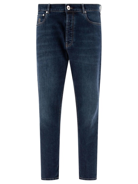 BRUNELLO CUCINELLI Distressed Straight Fit Jeans