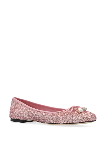 Jimmy Choo Elme Flat Glittered Ballets