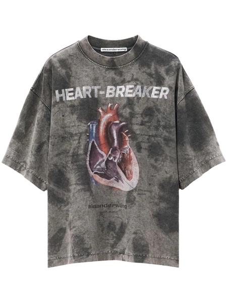 Alexander Wang Heartbreaker T Shirt With Graphic Print