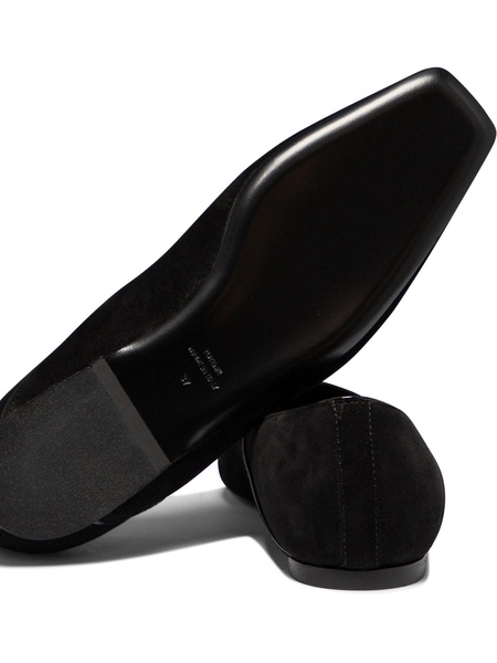 Suede Ballet Flats Ballerinas Black