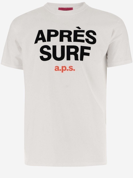 Apres Surf Cotton T Shirt With Logo