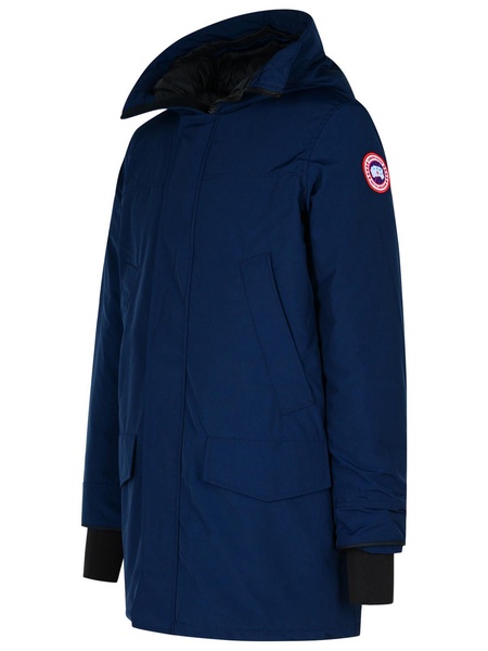 Canada Goose 'Langford' Navy Polyester Blend Parka Man