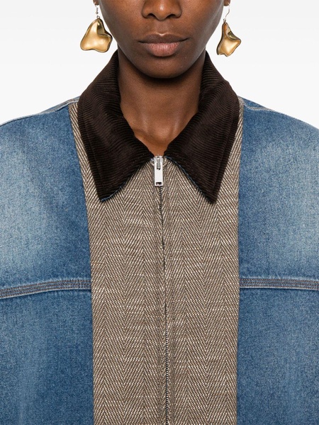 Stella Mc Cartney Denim And Tweed Jacket