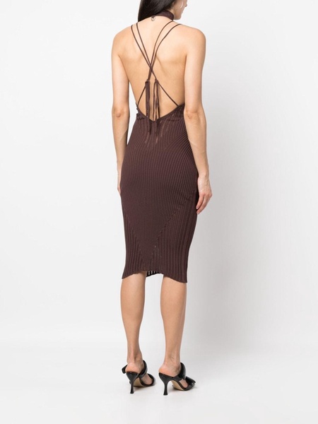 Andrea Adamo Ribbed Midi Dress