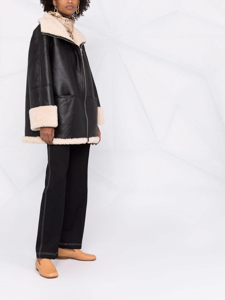 Toteme Pre Shearling And Leather Jacket